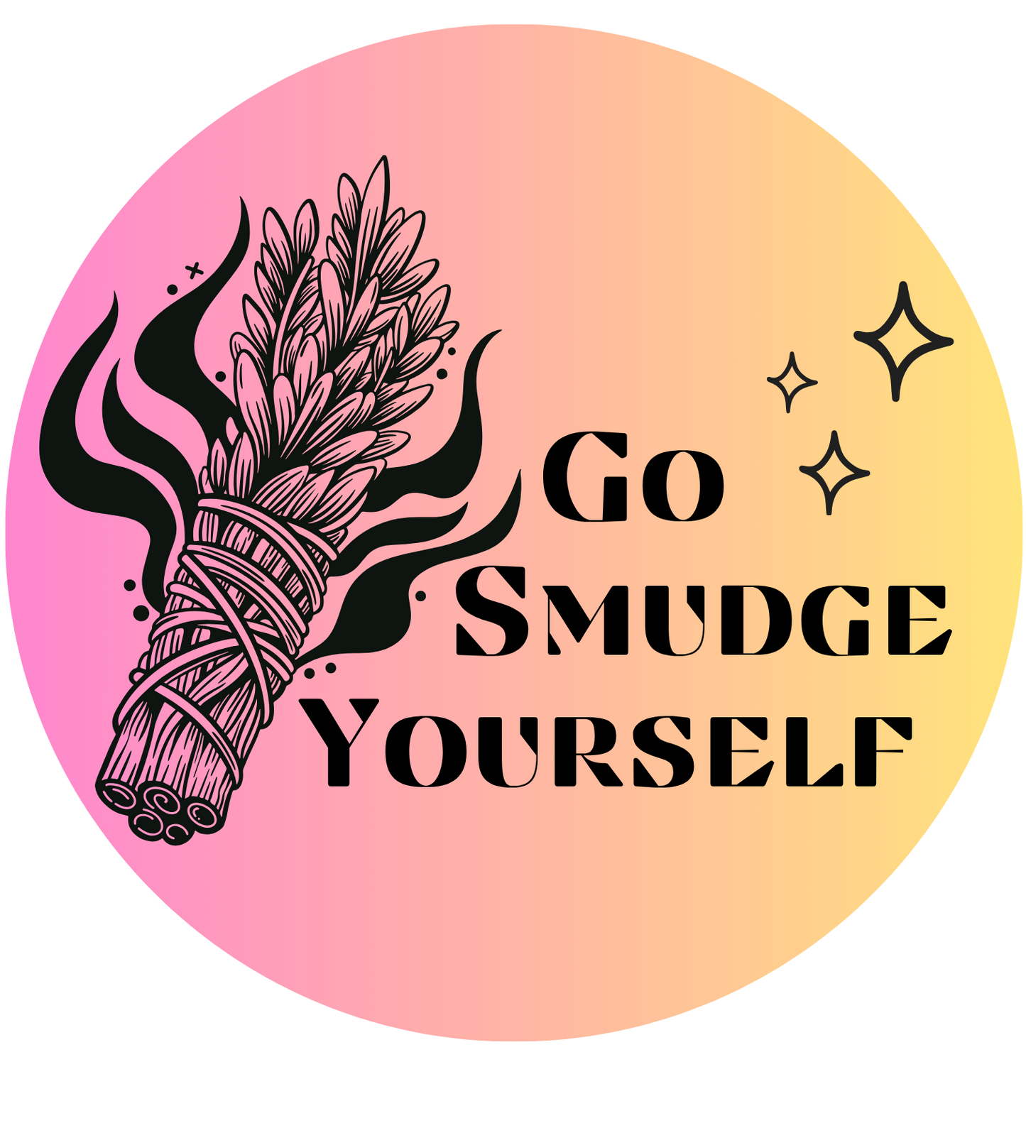 "Go Smudge Yourself" Sticker - Spellbound Treasure Box Leftover
