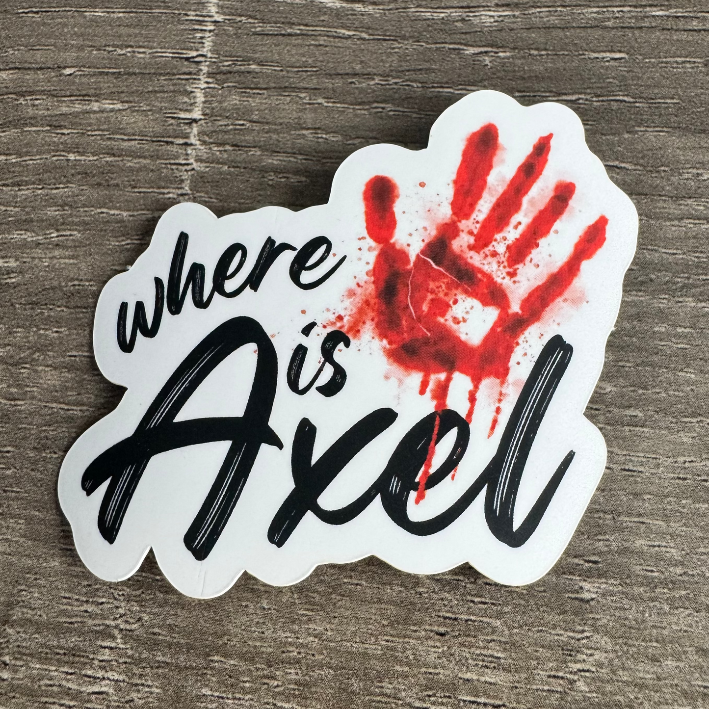 Where Is Axel Sticker