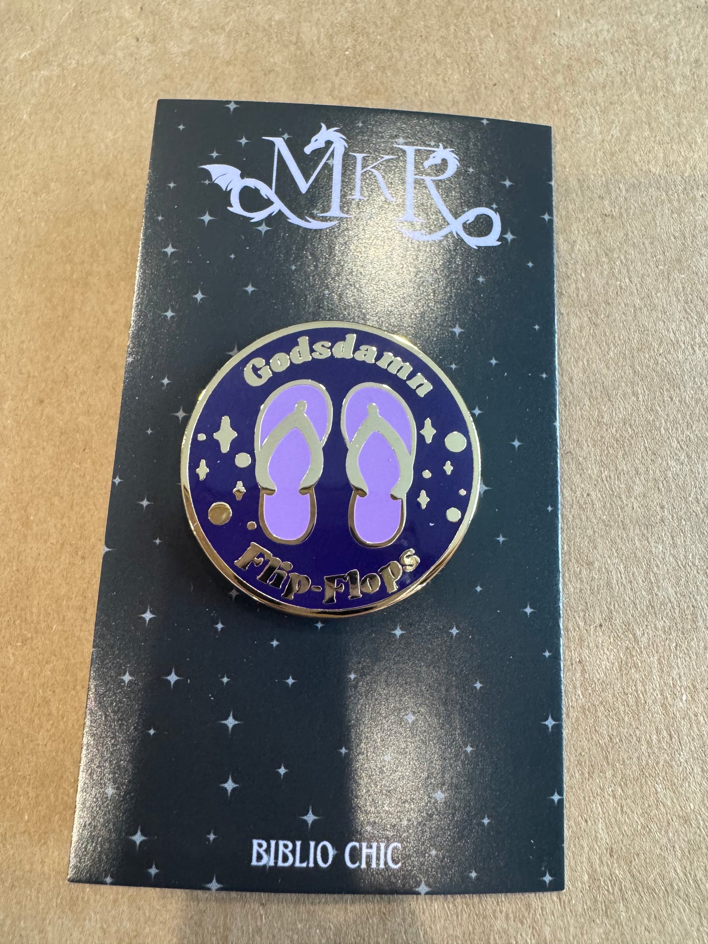 April 2026 Limited Pin! "Gods Damn Flip Flops" Edition