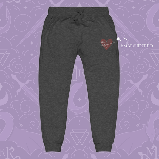 Mai Dragocen Embroidered Unisex Fleece Sweatpants (3 color options) - Printful Fulfillment