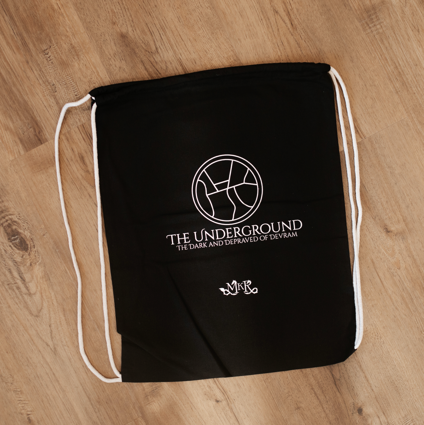 The Underground Drawstring Bag 14"W x 18"H