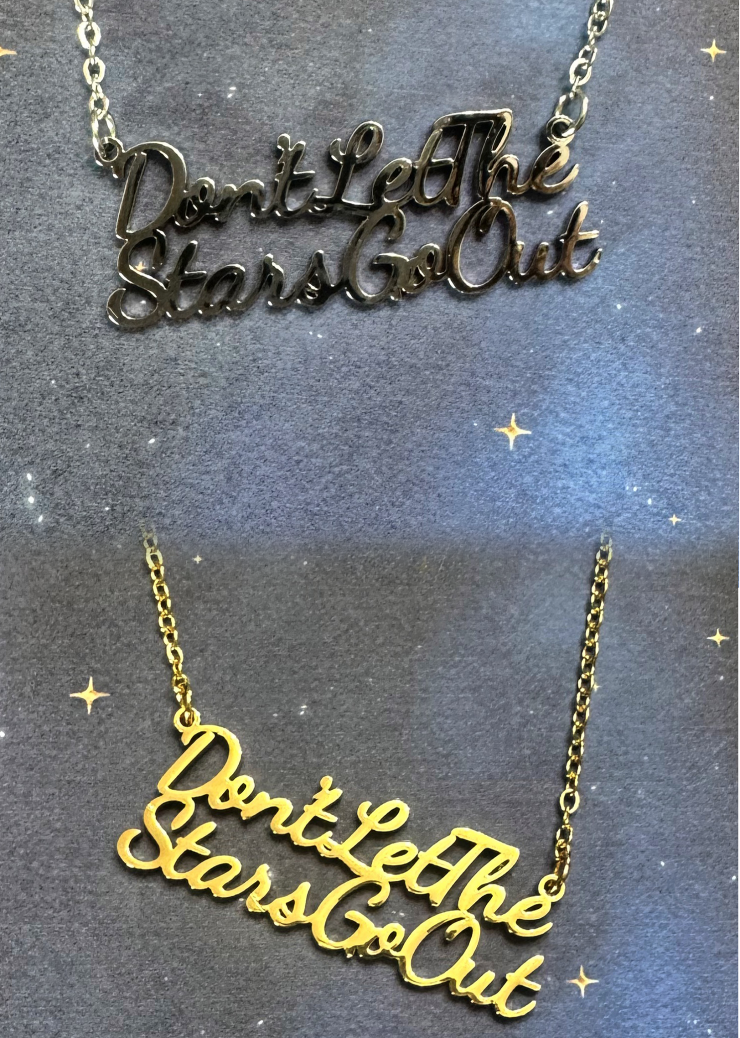 Don't Let The Stars Go Out Necklace (Gold/Silver)