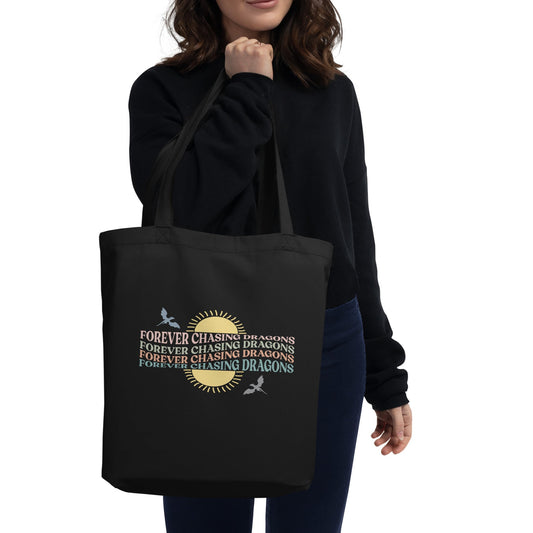 Forever Chasing Dragons Tote Bag (Black)