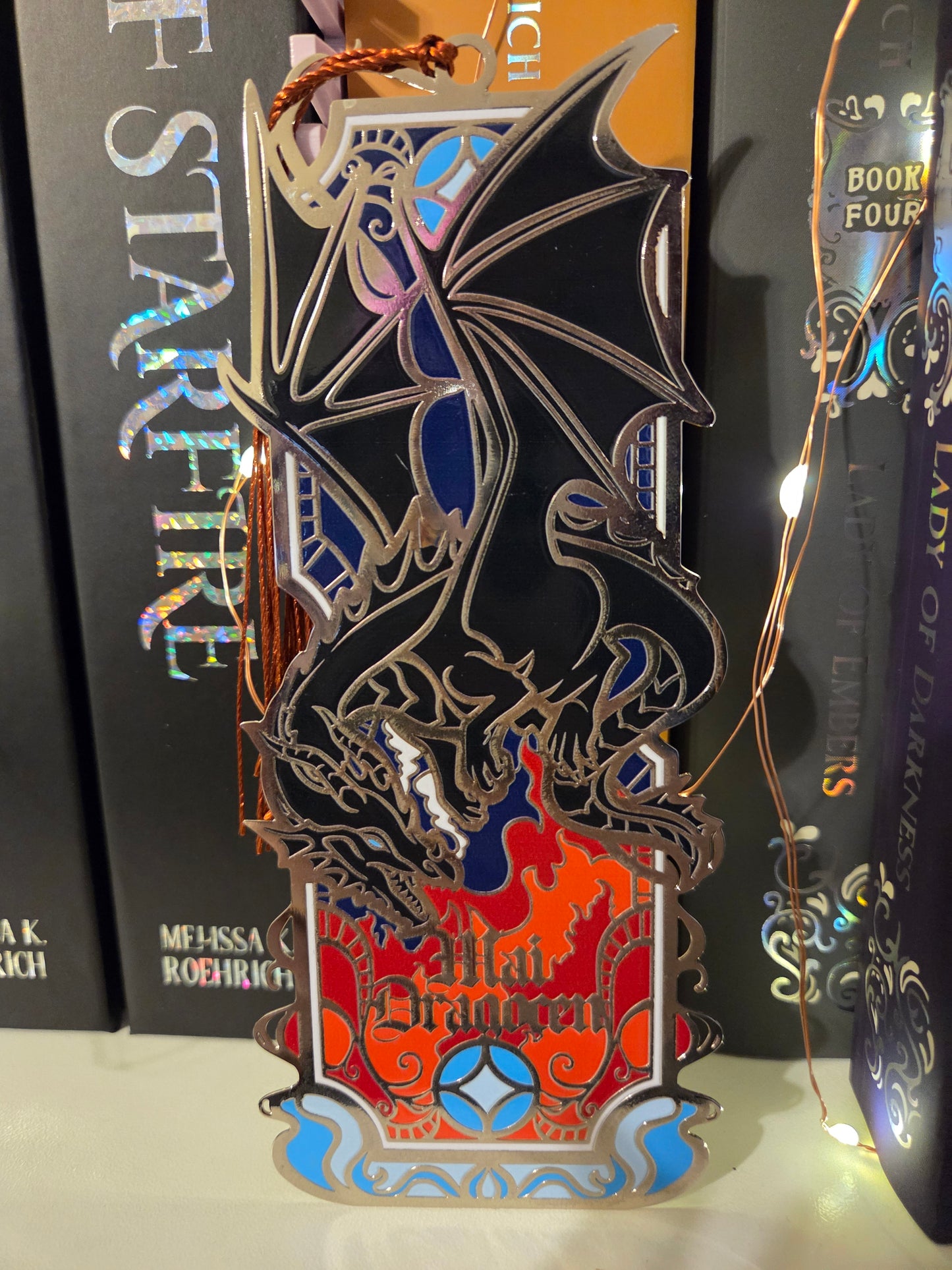 Mai Dragocen Metal and Enamel Bookmark