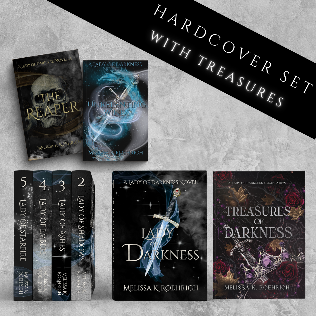 Preorder- Lady of Darkness Complete Set with Treasures of Darkness- MKR Exclusive Hardcovers