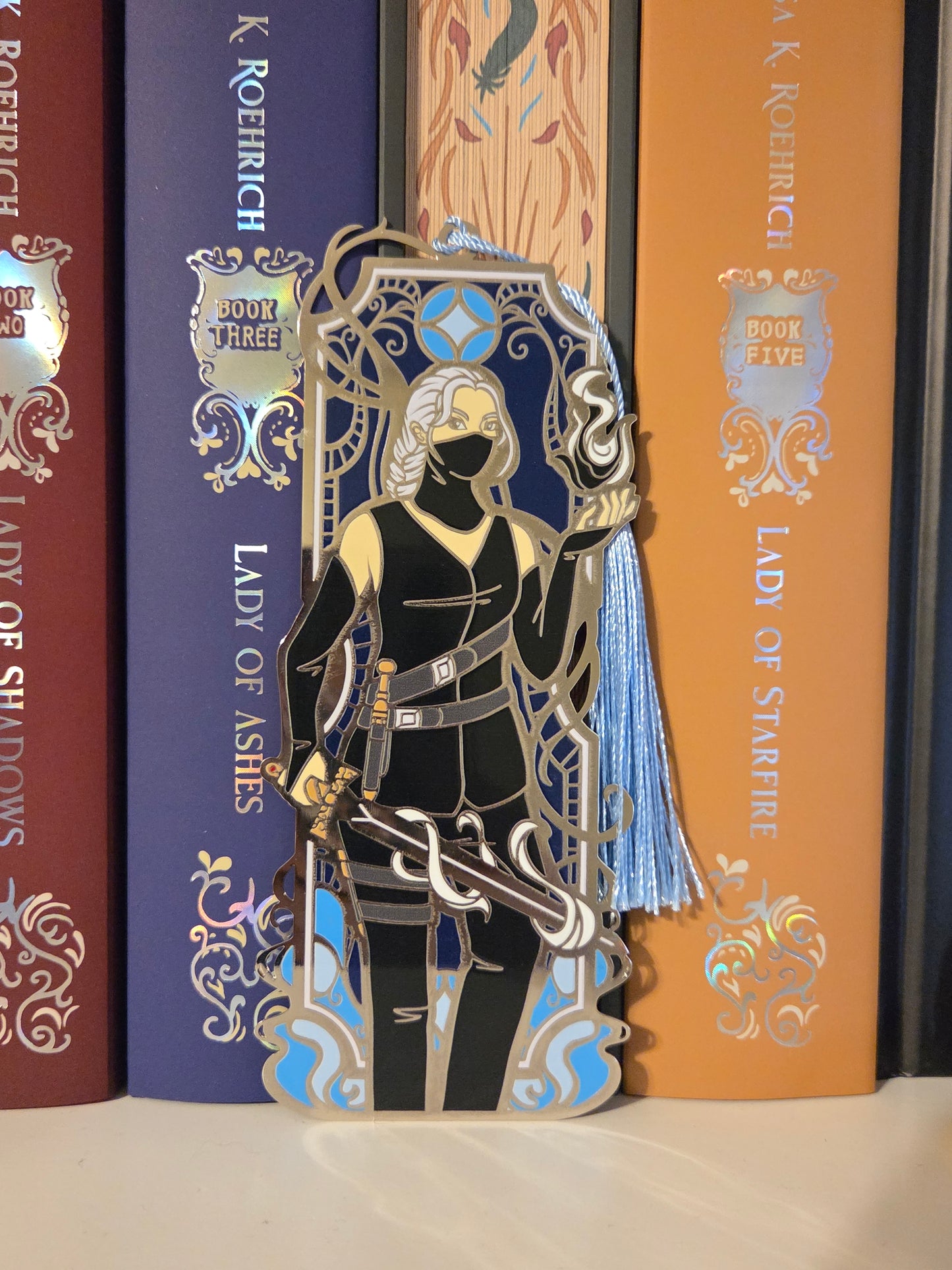 Scarlett Metal and Enamel Bookmark - Solstice Box Leftover