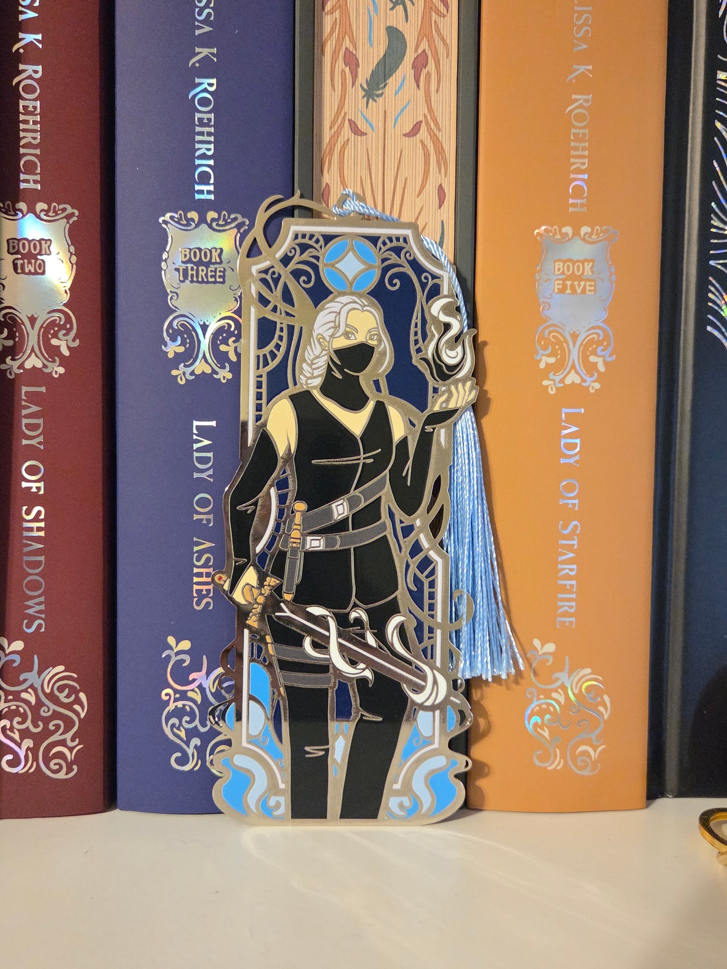 Scarlett Metal and Enamel Bookmark - Solstice Box Leftover