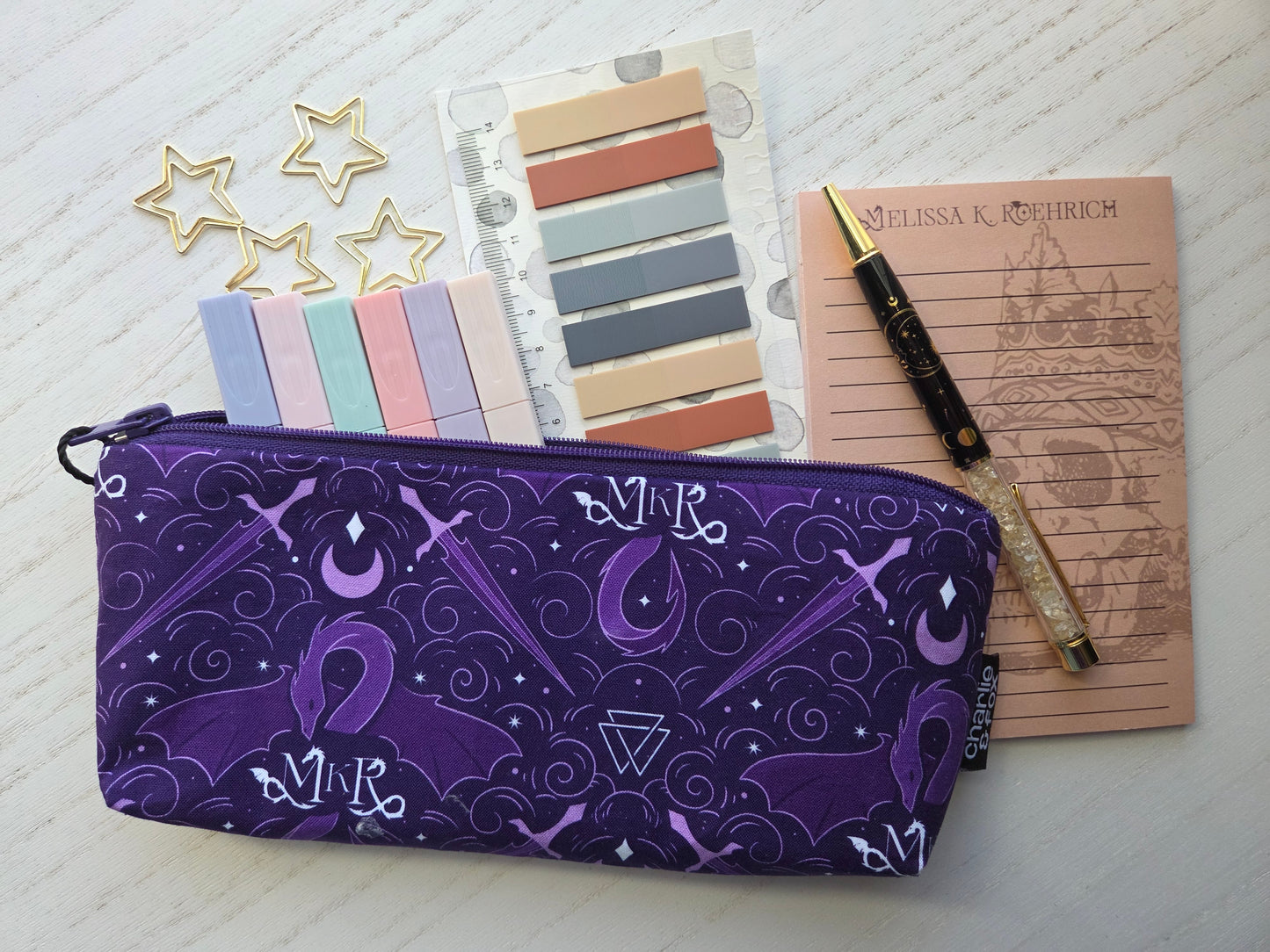 Custom Annotation Kit with Charlie and Fox Zipper Pouch (2 Color Choices)