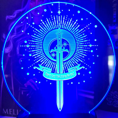 Multi-Color LED Light and Base "Don't Let The Stars Go Out"