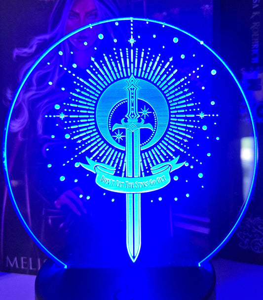 Multi-Color LED Light and Base "Don't Let The Stars Go Out"