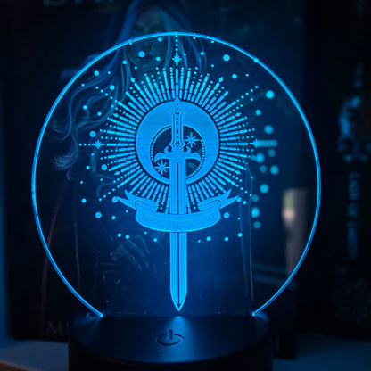 Multi-Color LED Light and Base "Don't Let The Stars Go Out"