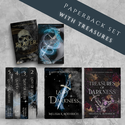 Lady of Darkness Complete Set with Treasures of Darkness- MKR Exclusive Paperbacks