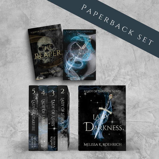 Preorder- Lady of Darkness Complete Set- MKR Exclusive Paperbacks