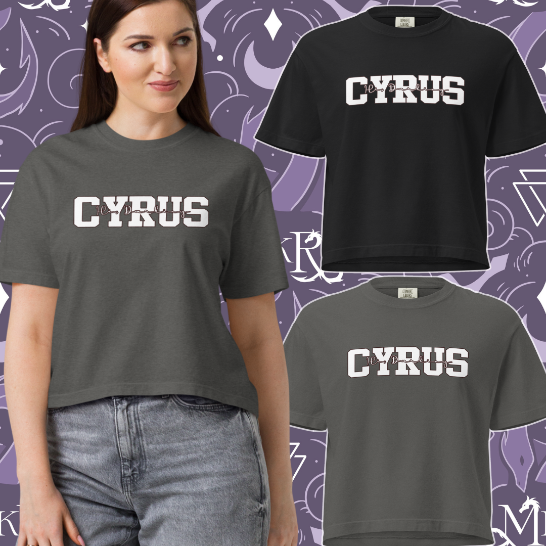 Crop Cyrus "Hi, Darling" Women’s heavyweight boxy tee
