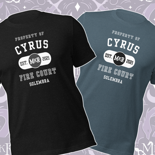 Property of CYRUS Unisex t-shirt - B/W Text