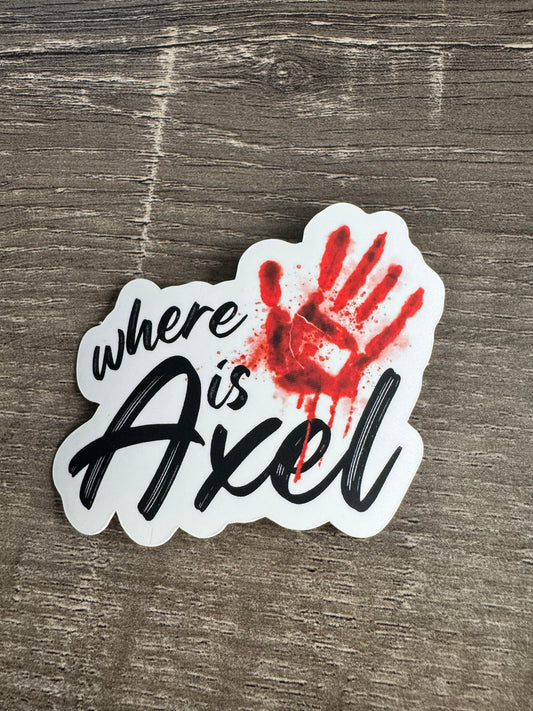 Where Is Axel Sticker