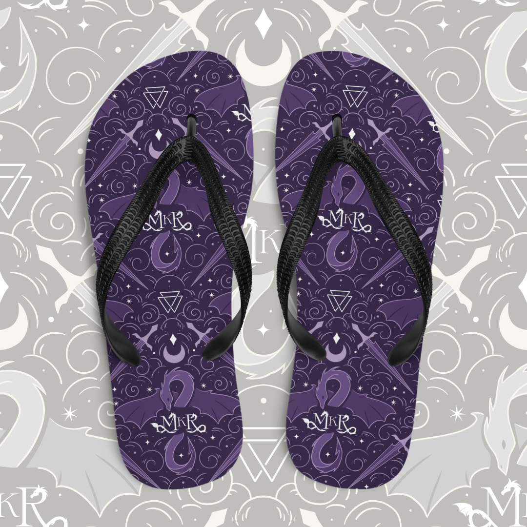 MKR Purple Flip Flops - Solstice Box Leftovers (Very Limited)