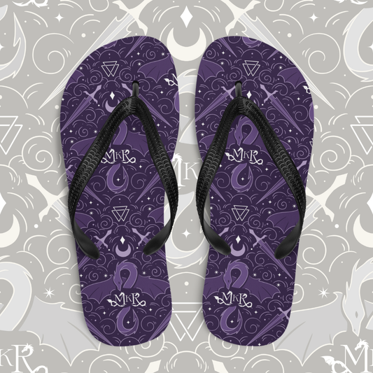 MKR Purple Flip Flops - Solstice Box Leftovers (Very Limited)