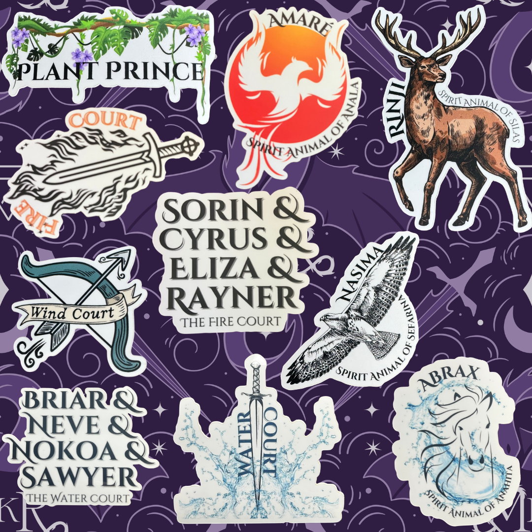 Darkness Court Themed Sticker Bundle (10)