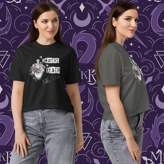 "Wraiths of Death" Women’s heavyweight boxy / long crop tee