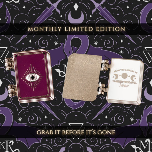 October Monthly Pin! Limited Edition - Hinged Grimoire