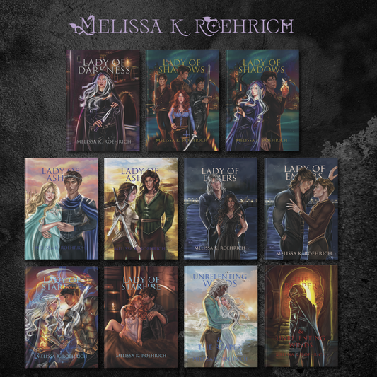 **PRE-ORDER** Create Your Own Complete Lady of Darkness Series - MKR Luxe Hardcover Character Covers PLUS Treasures of Darkness