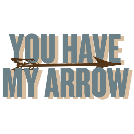 "You Have My Arrow" Transparent Sticker - Patreon