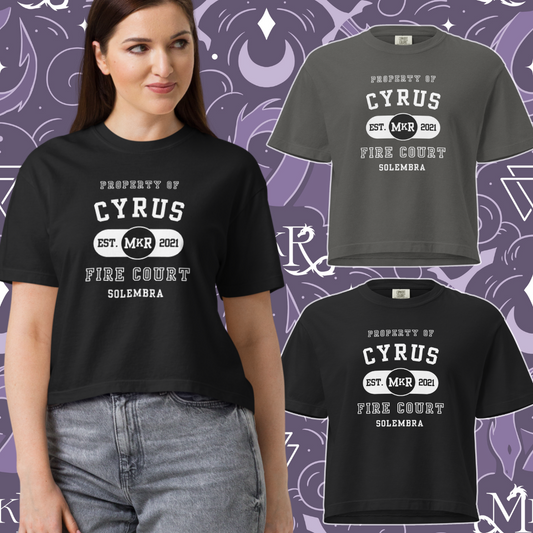 Crop Property of Cyrus Women’s heavyweight boxy tee