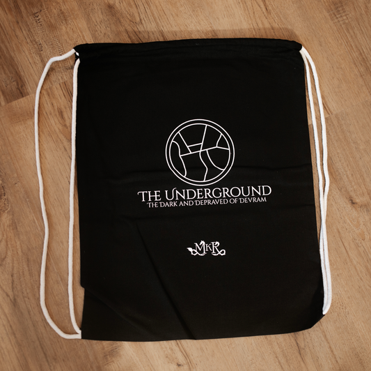 The Underground Drawstring Bag 14"W x 18"H