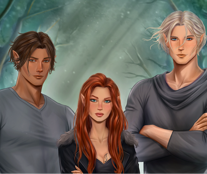 "The Reluctant Trio" Art Print