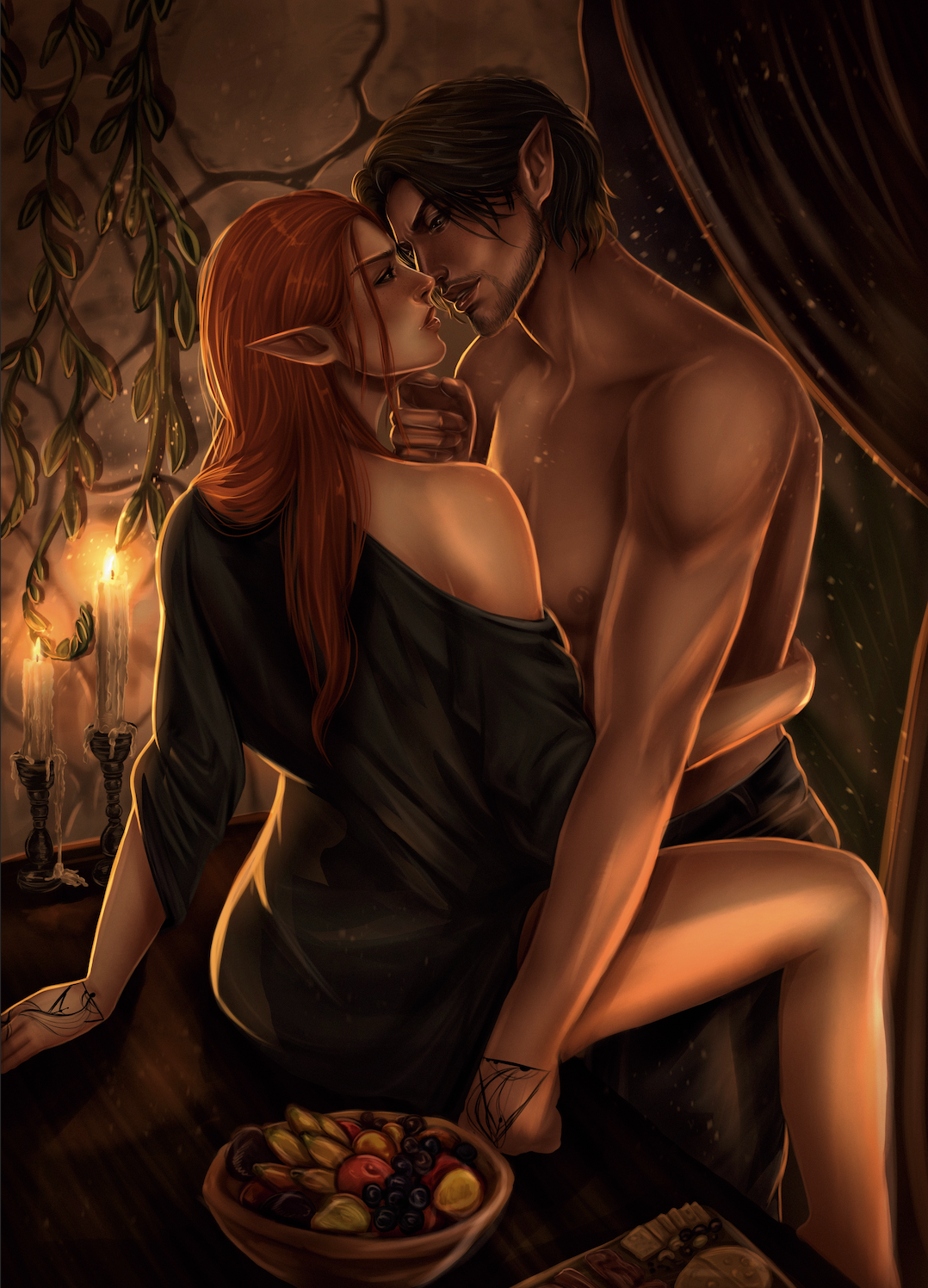 "I Hate That I Love That You Have Ruined Me" Art Print - Razik and Eliza