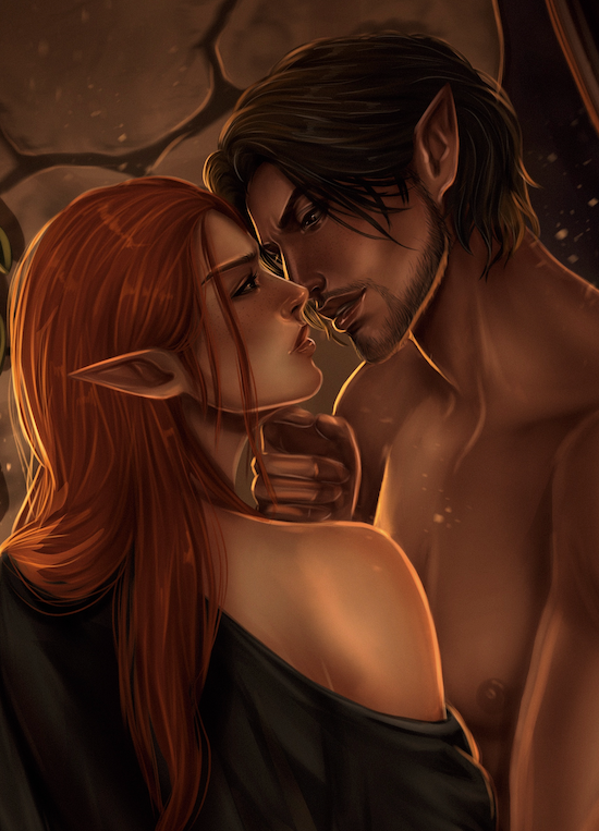 "I Hate That I Love That You Have Ruined Me" Art Print - Razik and Eliza