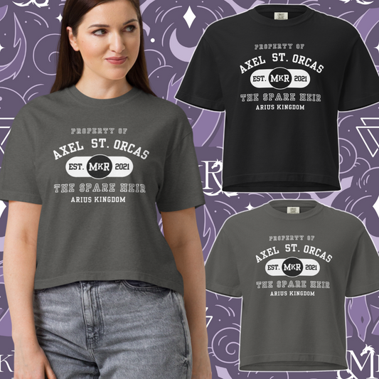 Crop Property of Axel - Women’s heavyweight boxy tee