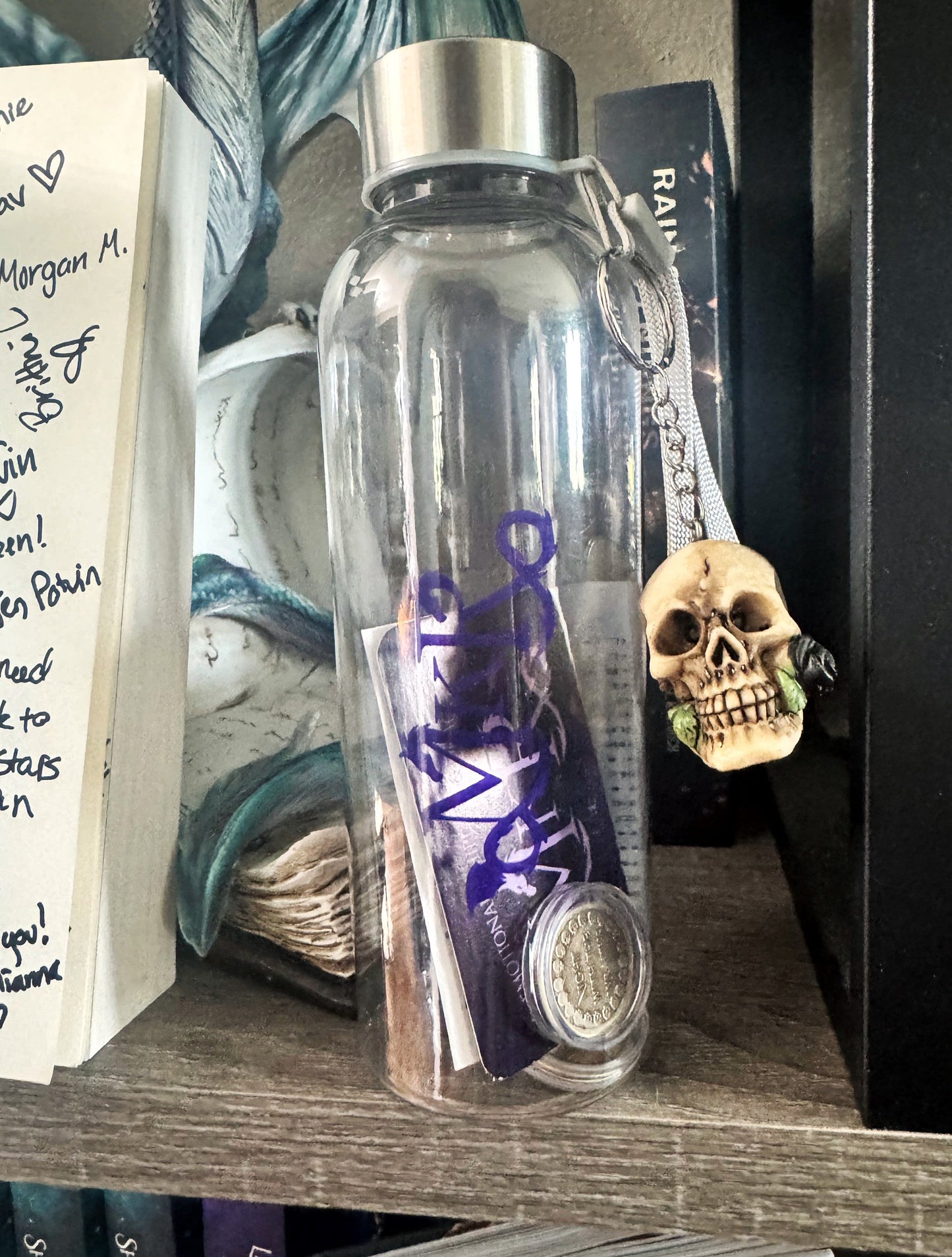 Night with the Wraiths - Apollycon 2025 Event Swag - Clear MKR Water Bottle