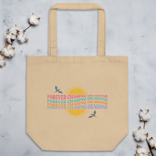 Forever Chasing Dragons Tote Bag (Light)