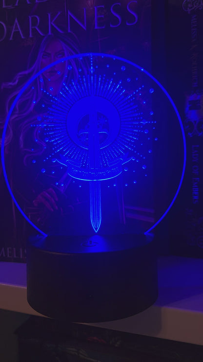 Multi-Color LED Light and Base "Don't Let The Stars Go Out"